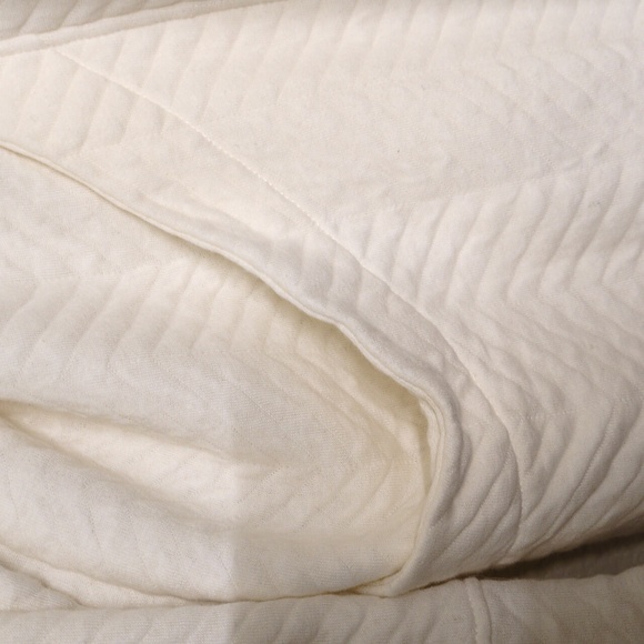 World Market Quilted Cream Open-Front Women's Cardigan Size Large - Picture 4 of 8